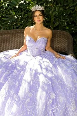 Embellished Strapless Ball Gown By Cinderella Couture 8071J -Dresses Shop embellished strapless ball gown by cinderella couture 8071j quinceanera dresses cinderella couture 985161