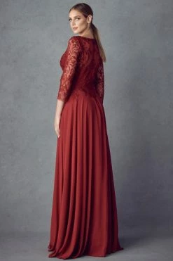 Embroidered 3/4 Sleeve Chiffon Gown By Juliet M11 -Dresses Shop embroidered 34 sleeve chiffon gown by juliet m11 long formal dresses juliet 289171