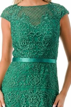 Embroidered Cap Sleeve Column Gown By Coya M2732 -Dresses Shop embroidered cap sleeve column gown by coya m2732 long formal dresses coya collection 405395