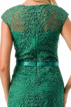 Embroidered Cap Sleeve Column Gown By Coya M2732 -Dresses Shop embroidered cap sleeve column gown by coya m2732 long formal dresses coya collection 533731