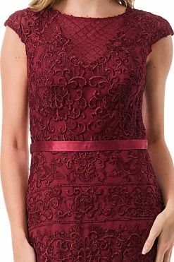 Embroidered Cap Sleeve Column Gown By Coya M2732 -Dresses Shop embroidered cap sleeve column gown by coya m2732 long formal dresses coya collection 917483