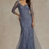 Embroidered Fitted Mid-Sleeve Gown By Nox Anabel JQ504 1 Embroidered Fitted Mid-Sleeve Gown By Nox Anabel JQ504 -Dresses Shop embroidered fitted mid sleeve gown by nox anabel jq504 long formal dresses nox anabel 10w gray 775751