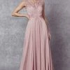 Embroidered Long Cap Sleeve Dress With Sheer Back By Juliet 585 1 Embroidered Long Cap Sleeve Dress With Sheer Back By Juliet 585 -Dresses Shop embroidered long cap sleeve dress with sheer back by juliet 585 long formal dresses juliet s dusty rose 483226