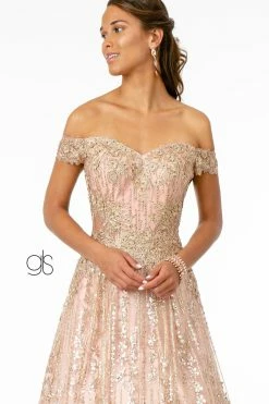Embroidered Long Off Shoulder Glitter Dress By Elizabeth K GL2941 21 Embroidered Long Off Shoulder Glitter Dress By Elizabeth K GL2941 -Dresses Shop embroidered long off shoulder glitter dress by elizabeth k gl2941 long formal dresses elizabeth k 265264