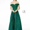 Embroidered Long Off Shoulder Glitter Dress By Elizabeth K GL2941 -Dresses Shop embroidered long off shoulder glitter dress by elizabeth k gl2941 long formal dresses elizabeth k xs green 809528