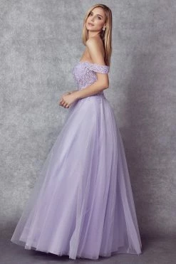 Embroidered Off Shoulder Tulle Gown By Juliet 280 -Dresses Shop embroidered off shoulder tulle gown by juliet 280 long formal dresses juliet 535285