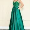Embroidered Satin Gown By Poly USA 9126 2 Embroidered Satin Gown By Poly USA 9126 -Dresses Shop embroidered satin gown by poly usa 9126 long formal dresses poly usa xs light emerald 449356