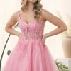 Embroidered Short Corset Tulle Dress By Nox Anabel H784 -Dresses Shop embroidered short corset tulle dress by nox anabel h784 short cocktail dresses nox anabel 00 candy pink 763364