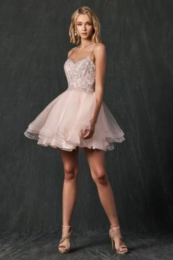 Embroidered Short Layered Dress By Juliet 849 -Dresses Shop embroidered short layered dress by juliet 849 short cocktail dresses juliet 703595