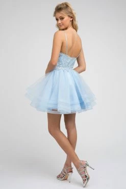 Embroidered Short Layered Dress By Juliet 849 -Dresses Shop embroidered short layered dress by juliet 849 short cocktail dresses juliet 844412