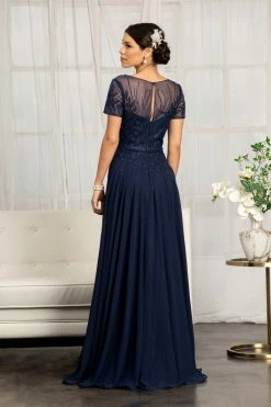 Dresses Shop -Dresses Shop embroidered short sleeve gown by elizabeth k gl3067 long formal dresses elizabeth k 525105