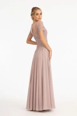 Embroidered Short Sleeve Gown By Elizabeth K GL3067 -Dresses Shop embroidered short sleeve gown by elizabeth k gl3067 long formal dresses elizabeth k 670107