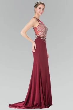 Embroidered Sleeveless Illusion Dress By Elizabeth K GL2323 -Dresses Shop embroidered sleeveless illusion dress by elizabeth k gl2323 long formal dresses elizabeth k 846485