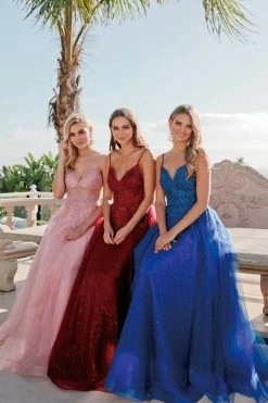 Embroidered Sleeveless Tulle Gown By Juliet 234 -Dresses Shop embroidered sleeveless tulle gown by juliet 234 long formal dresses juliet 382610