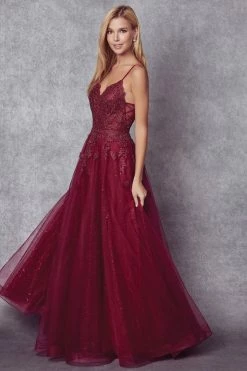 Embroidered Sleeveless Tulle Gown By Juliet 234 -Dresses Shop embroidered sleeveless tulle gown by juliet 234 long formal dresses juliet 435819