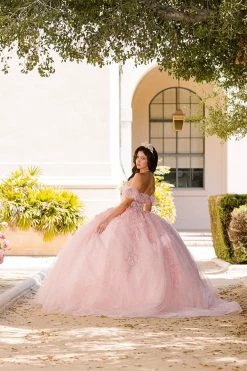 Embroidered Sweetheart Corset Ball Gown By Petite Adele PQ1026 -Dresses Shop embroidered sweetheart corset ball gown by petite adele pq1026 quinceanera dresses bella princess couture by petite adele 196175