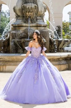 Embroidered Sweetheart Corset Ball Gown By Petite Adele PQ1026 -Dresses Shop embroidered sweetheart corset ball gown by petite adele pq1026 quinceanera dresses bella princess couture by petite adele 854001
