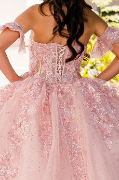 Embroidered Sweetheart Corset Ball Gown By Petite Adele PQ1026 -Dresses Shop embroidered sweetheart corset ball gown by petite adele pq1026 quinceanera dresses bella princess couture by petite adele 981361