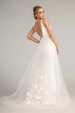 Fitted 3D Floral Applique Gown By Elizabeth K GL3011 -Dresses Shop fitted 3d floral applique gown by elizabeth k gl3011 long formal dresses elizabeth k 611983