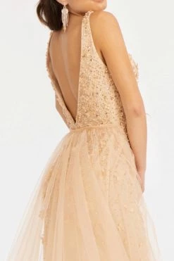 Fitted 3D Floral Applique Gown By Elizabeth K GL3011 -Dresses Shop fitted 3d floral applique gown by elizabeth k gl3011 long formal dresses elizabeth k 876660