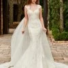 Fitted Cape Bridal Gown By Mary's Bridal MB4113 1 Fitted Cape Bridal Gown By Mary's Bridal MB4113 -Dresses Shop fitted cape bridal gown by marys bridal mb4113 wedding dresses marys bridal couture damour collection 0 ivory 701535