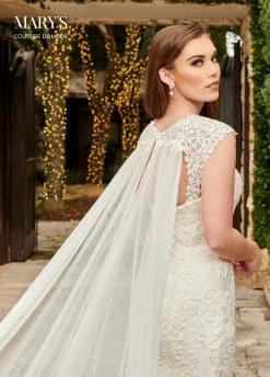 Fitted Cape Bridal Gown By Mary's Bridal MB4113 -Dresses Shop fitted cape bridal gown by marys bridal mb4113 wedding dresses marys bridal couture damour collection 177218