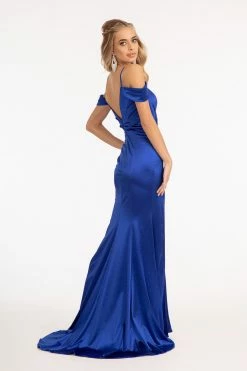 Fitted Cold Shoulder Satin Gown By Elizabeth K GL3060 -Dresses Shop fitted cold shoulder satin gown by elizabeth k gl3060 long formal dresses elizabeth k 119723
