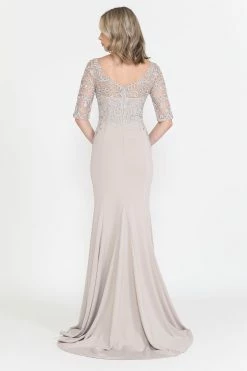 Fitted Embroidered Bodice Bridal Dress By Poly USA 8560 -Dresses Shop fitted embroidered bodice bridal dress by poly usa 8560 long formal dresses poly usa 162220