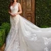 Fitted Floral Applique Bridal Gown By Mary's Bridal MB3113 -Dresses Shop fitted floral applique bridal gown by marys bridal mb3113 wedding dresses florencia by marys bridal 0 ivory 360401