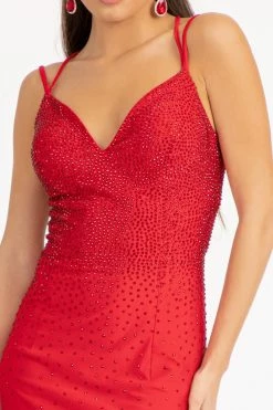 Fitted Lace-Up Rhinestone Gown By Elizabeth K GL3036 -Dresses Shop fitted lace up rhinestone gown by elizabeth k gl3036 long formal dresses elizabeth k 388018