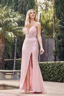Fitted Metallic Sequin Corset Slit Gown By Juliet 289 34 Fitted Metallic Sequin Corset Slit Gown By Juliet 289 -Dresses Shop fitted metallic sequin corset slit gown by juliet 289 long formal dresses juliet xs ice pink 847445