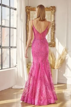 Fitted Sequin Print V-Neck Gown By Juliet 274 -Dresses Shop fitted sequin print v neck gown by juliet 274 long formal dresses juliet 627741