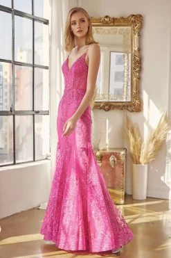 Fitted Sequin Print V-Neck Gown By Juliet 274 -Dresses Shop fitted sequin print v neck gown by juliet 274 long formal dresses juliet 633771