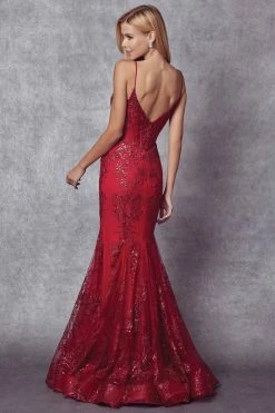Fitted Sequin Print V-Neck Gown By Juliet 274 -Dresses Shop fitted sequin print v neck gown by juliet 274 long formal dresses juliet 918811