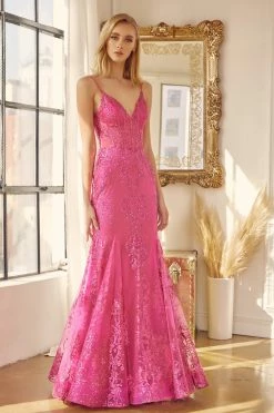 Fitted Sequin Print V-Neck Gown By Juliet 274 -Dresses Shop fitted sequin print v neck gown by juliet 274 long formal dresses juliet xs fuchsia 584229