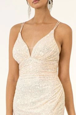 Fitted Short Strappy Back Sequin Dress By Elizabeth K GS1910 -Dresses Shop fitted short strappy back sequin dress by elizabeth k gs1910 short cocktail dresses elizabeth k 789106