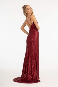 Fitted Strappy Back Sequin Gown By Elizabeth K GL3058 21 Fitted Strappy Back Sequin Gown By Elizabeth K GL3058 -Dresses Shop fitted strappy back sequin gown by elizabeth k gl3058 long formal dresses elizabeth k 809730