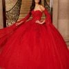 Floor Length Sleeve Quinceanera Dress By Mary's Bridal MQ1092