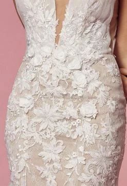 Floral Applique Mermaid Bridal Gown By Nox Anabel JE917 -Dresses Shop floral applique mermaid bridal gown by nox anabel je917 long formal dresses nox anabel 635696