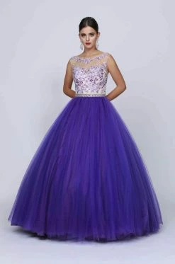 Floral Embroidered Ball Gown By Juliet 360