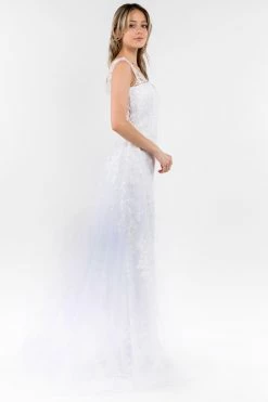 Floral Embroidered Overskirt Gown By Elizabeth K GL1920 -Dresses Shop floral embroidered overskirt gown by elizabeth k gl1920 long formal dresses elizabeth k 705400