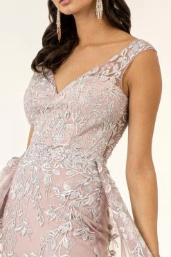 Floral Embroidered Overskirt Gown By Elizabeth K GL1920 -Dresses Shop floral embroidered overskirt gown by elizabeth k gl1920 long formal dresses elizabeth k 954178