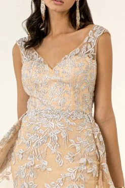 Floral Embroidered Overskirt Gown By Elizabeth K GL1920 -Dresses Shop floral embroidered overskirt gown by elizabeth k gl1920 long formal dresses elizabeth k 981494