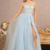 Floral Embroidered Strapless Gown By Elizabeth K GL3153 -Dresses Shop floral embroidered strapless gown by elizabeth k gl3153 long formal dresses elizabeth k xs baby blue 418144