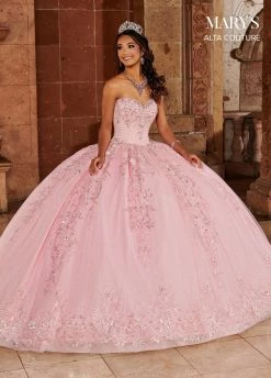 Floral Glitter Quinceanera Dress By Alta Couture MQ3071 -Dresses Shop floral glitter quinceanera dress by alta couture mq3071 quinceanera dresses marys bridal 889851