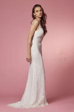 Floral Lace Mermaid Bridal Dress By Nox Anabel JS923 -Dresses Shop floral lace mermaid bridal dress by nox anabel js923 long formal dresses nox anabel 175336
