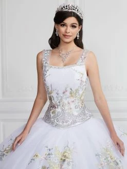 Floral Quinceanera Dress With Detachable Straps By LA Glitter 24067 -Dresses Shop floral quinceanera dress with detachable straps by la glitter 24067 quinceanera dresses la glitter by house of wu 496259