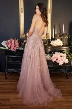 Glitter Applique Strapless Tulle Gown By Ladivine J852 14 Glitter Applique Strapless Tulle Gown By Ladivine J852 -Dresses Shop glitter applique strapless tulle gown by ladivine j852 long formal dresses cinderella divine 2 dusty rose 656225