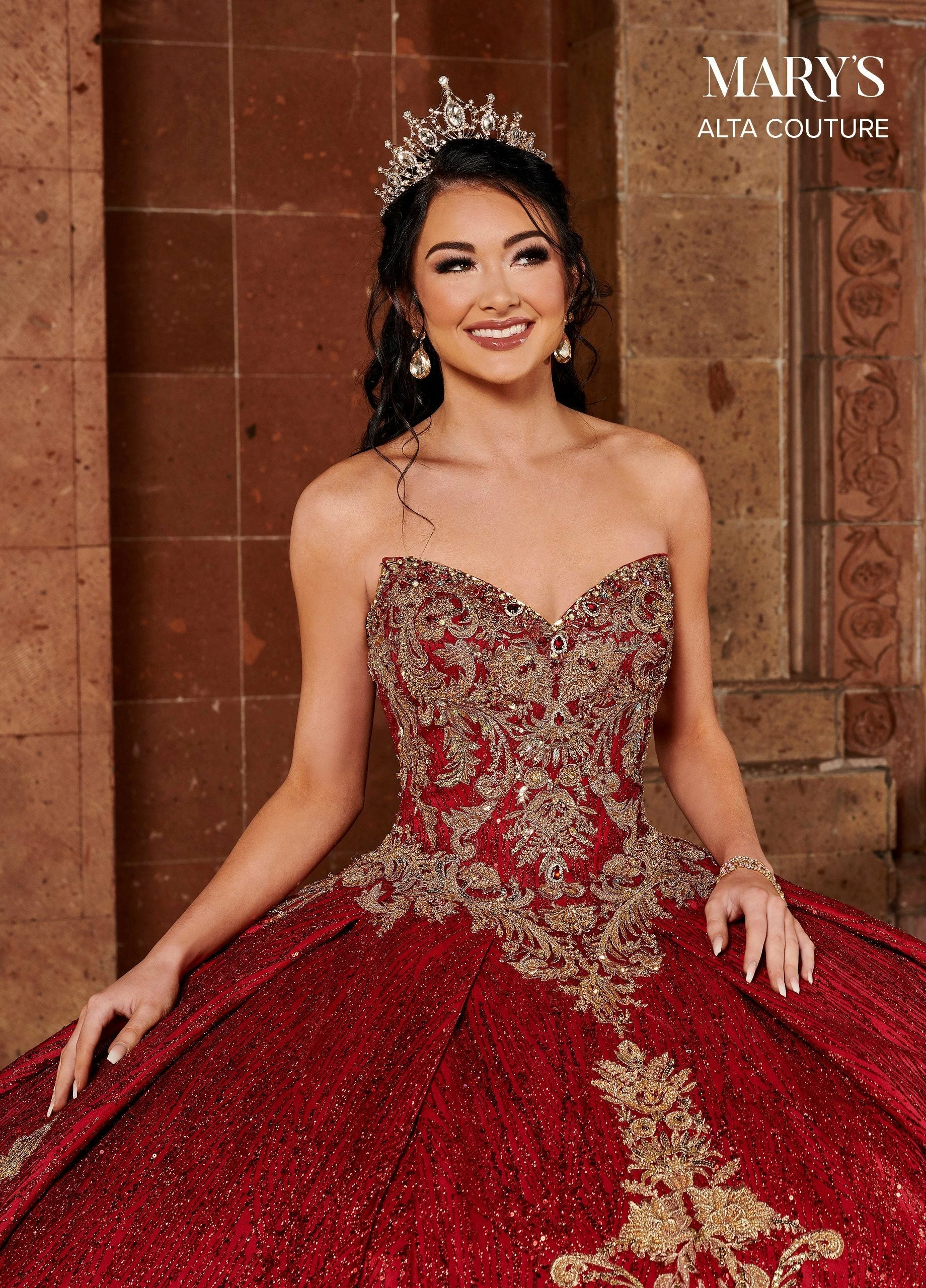 Glitter Cape Quinceanera Dress By Alta Couture MQ3073 7 Glitter Cape Quinceanera Dress By Alta Couture MQ3073 - Image 5