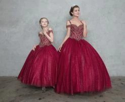 Glitter Off Shoulder Ball Gown With Embroidered Bodice -Dresses Shop glitter off the shoulder ball gown with embroidered bodice quinceanera dresses calla collection 817776